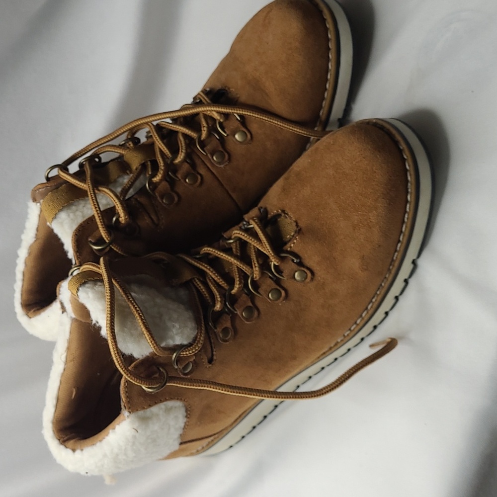SONOMA ORTHOLITE ECO KATHERINA COGNAC BROWN HIKING ANKLE BOOTS